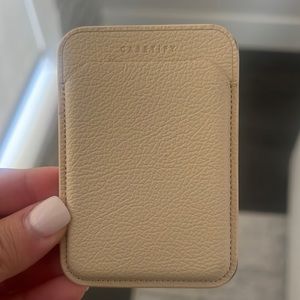 Brand new beige case Caseify card holder for phone